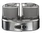 Cuisinart ICE40BCE Ice Cream Maker Duo Cream 2x 1L: Amazon.co.uk: Kitchen & Home