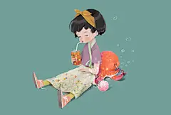 温暖可爱！儿童读物插画灵感 - 优优教程网 - UiiiUiii.com : 插画家 Dung Ho ，作者专注于儿童读物，游戏设计，角色设计。色彩选用清新颜色，简约、扁平、的设计风格，使得视觉感受统一、明确又具有温暖感。作者主页—Be