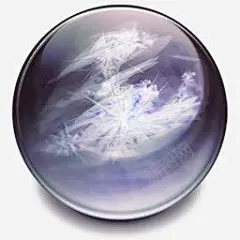 蓝色玻璃球 平面电商 创意素材