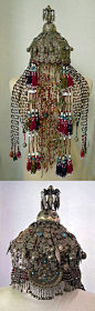 Central Asia | Turkoman Afghanistan Wedding Headdress | 6,125$