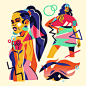 geometria geometry illutration ilustracion Tropical
