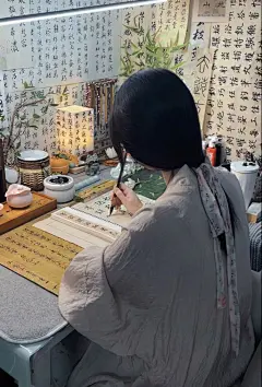 浪漫中国书法 古风 古风摄影 壁纸分享 毛笔书法 锁展壁纸 每日壁纸 古风插画