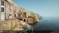 Seaside Town Environment UE4, Vytautas Katarzis : Man, this one took a while. Architectural style highly inspired by Dishonored 2, scene is loosely based on Manarola town in Cinque Terre region in Italy. Spent a lot of time working on textures, was going 