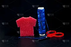 线轴,针,线,水平画幅,无人,衣服,手艺,材料,背景分离,金属