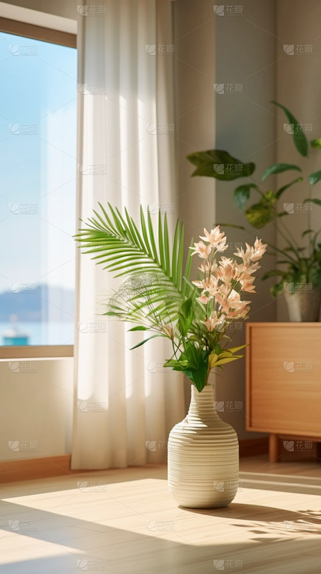 通用电商简约风清新家居室内房间场景素材-花瓣网