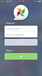 ios7风格的登录注册界面设计 - 手机界面 - 黄蜂网woofeng.cn
