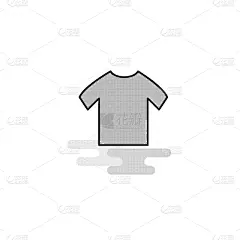 灰色,蜘蛛网,衬衫,线条,塞满了的,平坦的,图标,商务,运动,模板