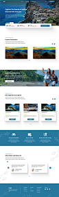Figma tourism website UI UX design Website Design