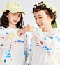 gxgkids童装儿童外套夏季轻薄外套女童连帽外套可爱满印上衣-tmall.com天猫