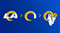 职业美式橄榄球球队 洛杉矶公羊(Los Angles Rams)启用新LOGO