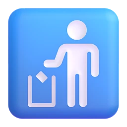 litter_in_bin_sign_3d图片_3D Emoji 图标图片素材-花瓣网