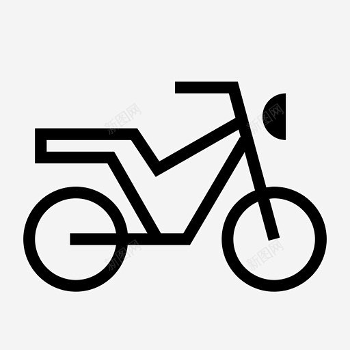 摩托车自行车哈雷图标 标志 UI图标 设...