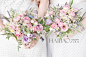 【图】柔和水彩色新娘捧花：充满梦幻感觉的调色板