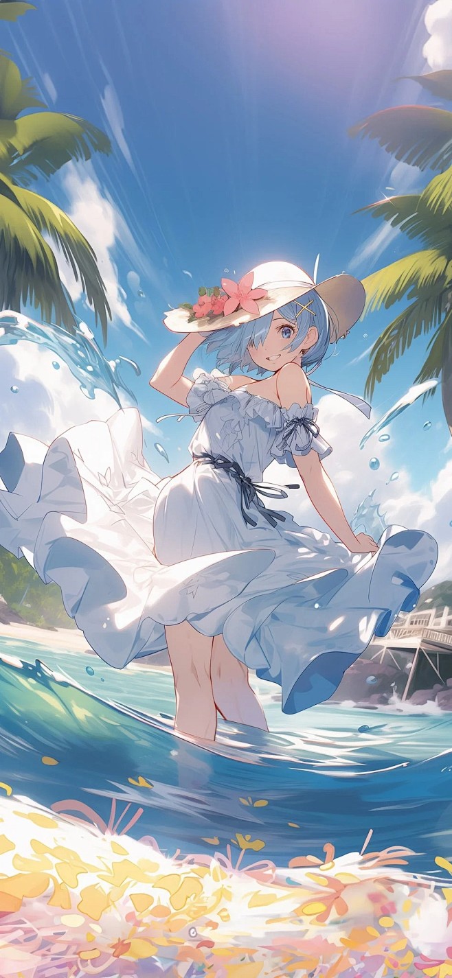 自制夏日海边雷姆 ～_2_Mi_isak...