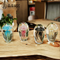 晶晶家居动物创意生日彩色玻璃水母琉璃水晶球精品客厅摆件礼物-淘宝网