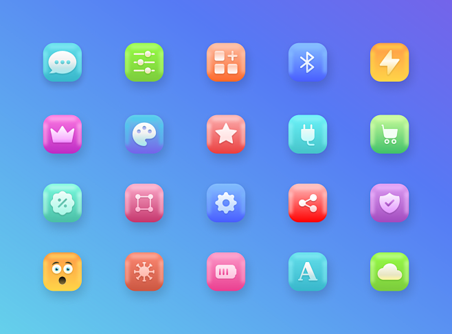 FLUFF ICONS 多彩图标 .fi...