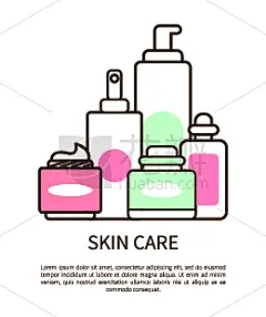 绘画插图,文字,矢量,背景分离,现代,商品,容器,时尚