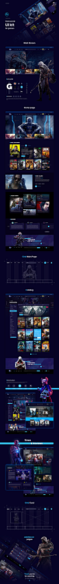 Web Design  design UI/UX game portal Games wow design Responsive store template