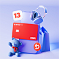 3D illustrations for MTS Bank :: Behance