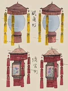 手绘14款中国传统花灯，有你喜欢的吗？ - 小红书
