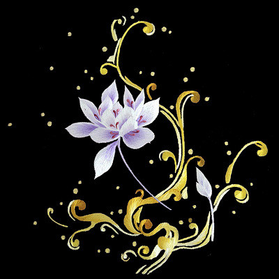 苏绣DIY初学套件荷花梅花兰花绣花图0基...