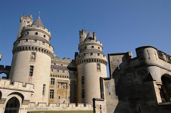英格兰风格的欧洲古城堡高清背景图片素材