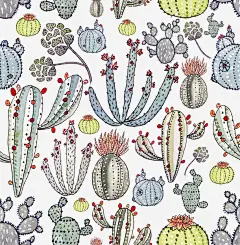 手绘刺状植物背景高清素材 创意插画设计 卡通贺卡封面 手绘插画 免抠png 设计图片 免费下载