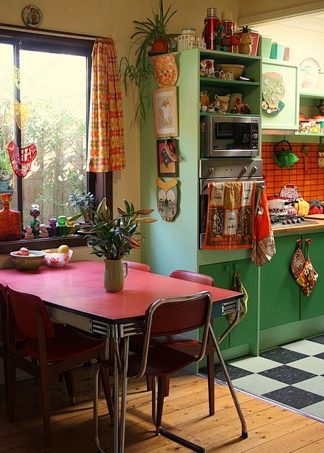 色彩 现代 田园 餐厅图片来自布点在木森...