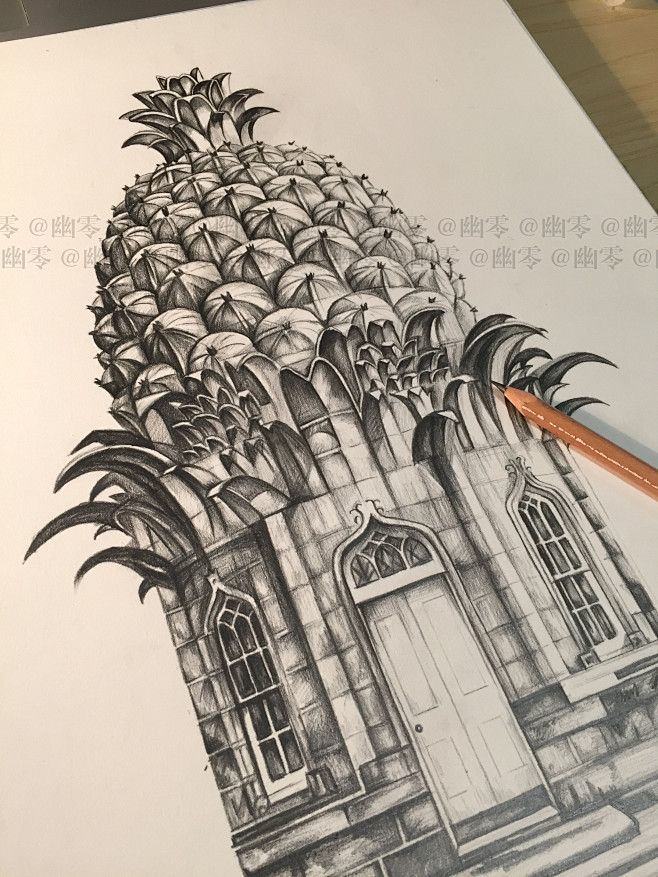 苏格兰的菠萝建筑