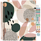 bloom daily planners 2023-2024 Hardcover Academic Year Goal & Vision Planner (July 2023 - July 2024) - Monthly/Weekly Column View Agenda Organizer - 7.5&#;34 x 9&#34; - Modern Abstract, Green