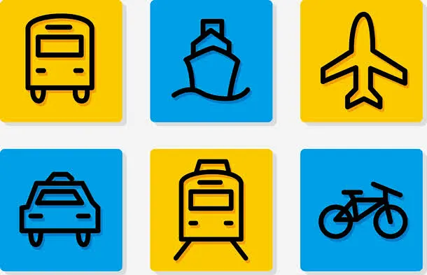 交通方式免抠素材_新图网 https://ixintu.com 交通方式 地跌 有轨电车 自行车 邮轮