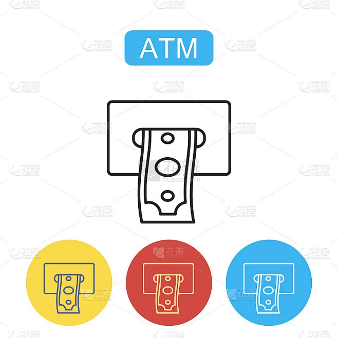 ATM终端图标。素材-花瓣网