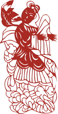 窗花 民俗剪纸剪影 喜庆过年 新年 素材(2139)