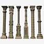 其中包括图片：Gothic Styled Columns