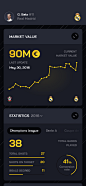 Football transfers bale stats