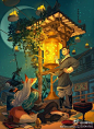 ArtStation - 夜燈, 鍾離 華蟲
