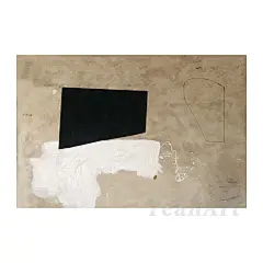 YeahArt 纯手绘油画侘寂风客厅巨幅墙画wabisabi沙发背景落地画-tmall.com天猫