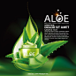 芦荟保湿精华化妆品Ai矢量广告海报Aloe Moisture Essence#020506