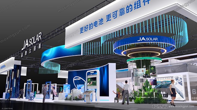 晶澳太阳能光伏展览展示展台模型展览模型