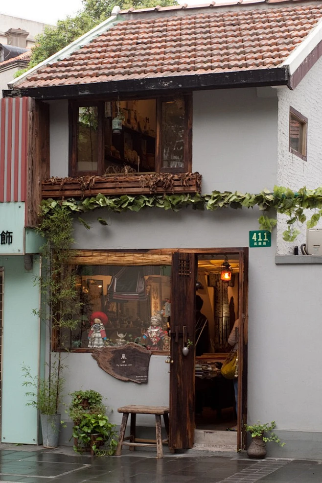 开一间美好的店，贩卖自己的梦想。店铺设计丨门头丨杂货铺-花瓣网