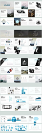 现代风格ppt模板 NOVSKA Modern Powerpoint Template 