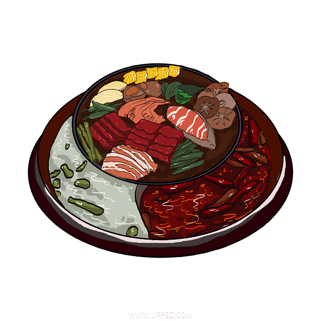 食品美食插画PNG图片
