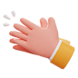 Clap The Hands Gesture 3D Icon