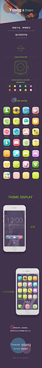 [UI_ICON]-“青春不老、梦想依在”手机主题背景-创意手机UI