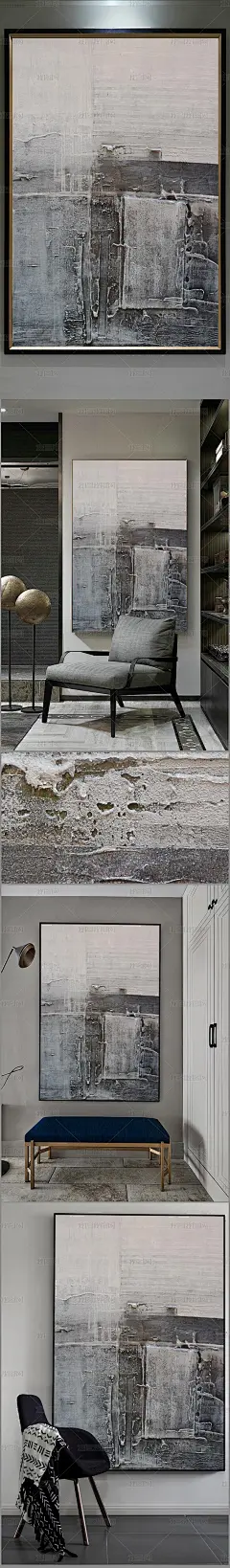 高清立体抽象油画艺术玄关（一千三百四十七）