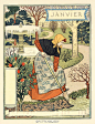 你的四季也是这样的吗？｜Eugène GRASSET Calendrier "La Belle Jardinière" 1896