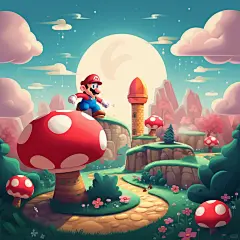超级马里奥壁纸 - 小红书