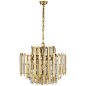Hand-Rubbed Antique Brass with Crystal