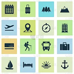 旅游目的地,锚,巴士,国际著名景点,旅行者,夏天,日落,布置,收集
