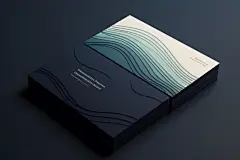 设计模板明信片名片卡片样机模型